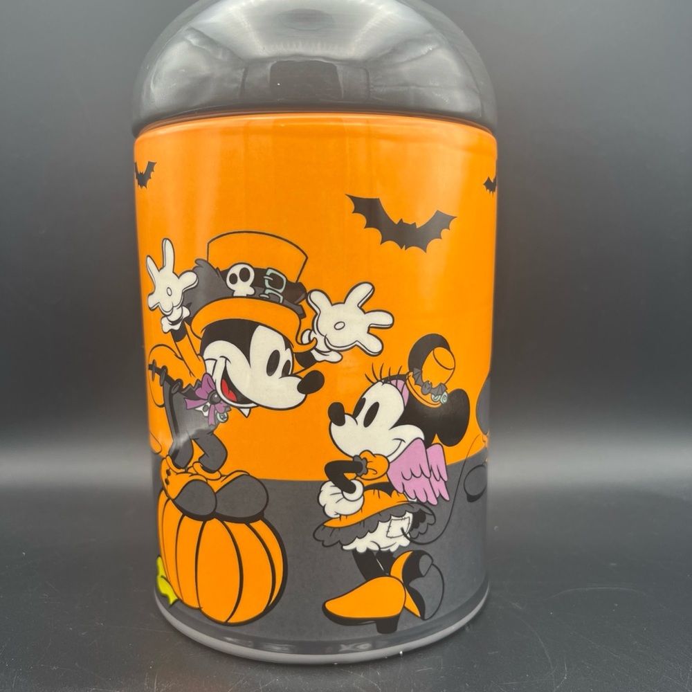 Disney Halloween Mickey and Minnie Jar - Black and Orange